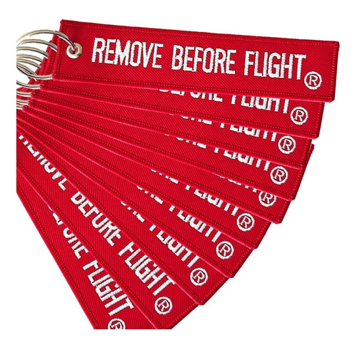10 Llaveros Remove Before Flight - Envío Gratis Combo