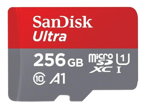 Cartão de memória SanDisk SDSQUAR-256G-GN6MA  Ultra com adaptador SD 256GB