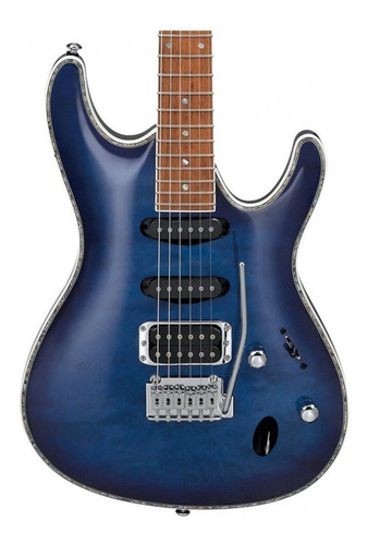 Ibanez Sa360nqm-spb Guitarra Electrica Azul Sombreado Sa Color Sapphire blue Material del diapasón Arce asado Orientación de la mano Diestro