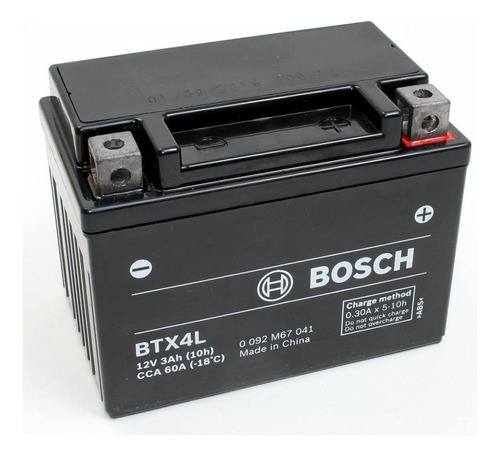 Bateria Moto Bosch Btx4l = Ytx4l 12v3ah 60cca Honda Biz 105