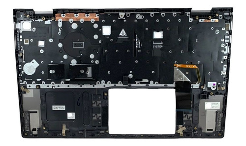 Palmrest Com Teclado Para Notebook Dell Vostro 15 5510! Cor Cinza