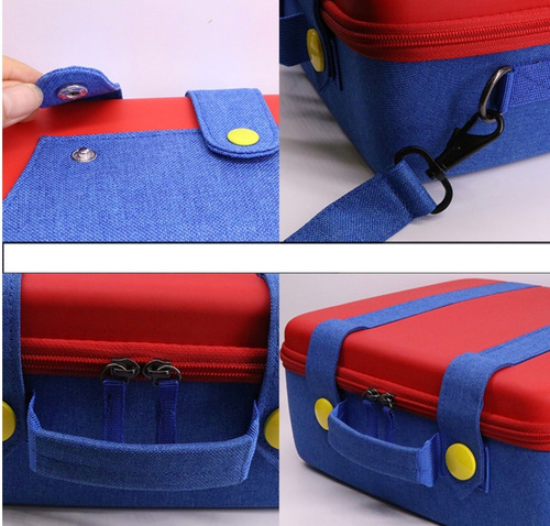 Imagen 7 de 10 de Maleta Bolso Nintendo Switch Rigida Oled Y Normal