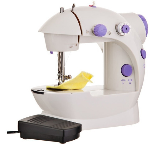 Imagen 2 de 7 de Mini Máquina Coser Portátil Automática 2 Velocid Pedal Coats