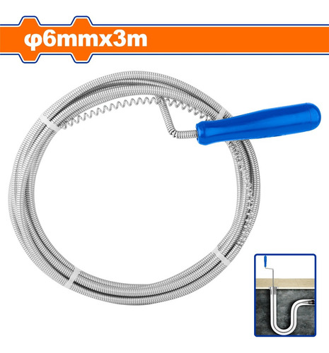 Flexible Limpiador De Cañerias 3m Wadfow Wdd2303