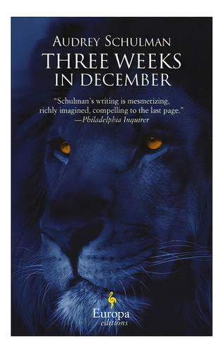 Three Weeks In December, De Schulman, Audrey. Editorial Europa Ed, Tapa Blanda En Inglés