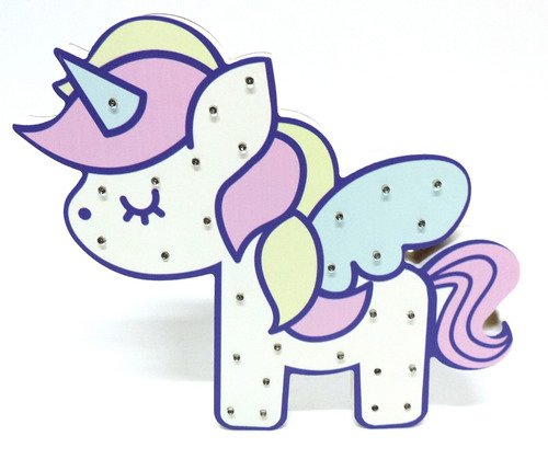 Luminária Led Unicornio Decoração Quarto Infantil Bebe Pony