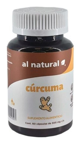 Cúrcuma 60 Cápsulas Al Natural Sabor Neutro