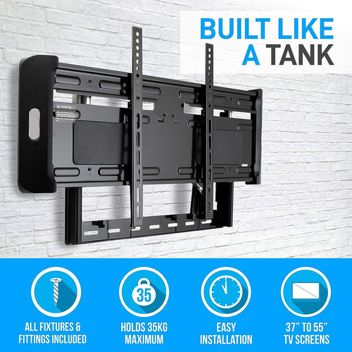Soporte De Pared Fijo Universal Para Tv, Delgado, De Inst...