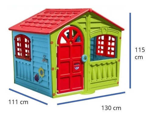 Casita Casa Para Niños Infantil Aire Libre Is 780 Jardín