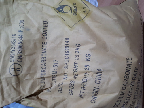 Imagen 4 de 4 de Percarbonato Sodico 25 Kg Quimicaxquimicos