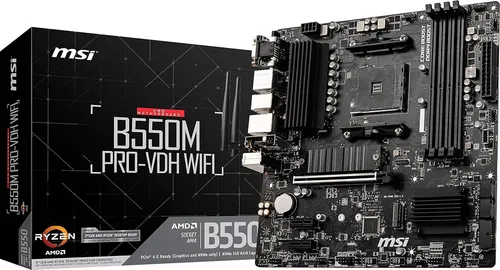 comprar Placa-mãe Msi B550m Pro-vdh Wifi Usb 3.2, Bt, Micro Atx