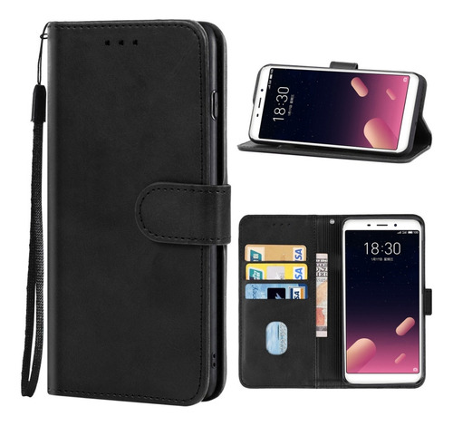 Capa De Telefone De Couro Para Meizu Meilan S6