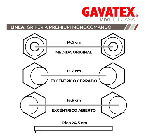 Grifería Monocomando Pico Largo Cocina Lavadero Pared Gx