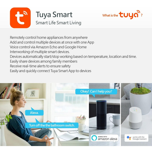 Imagen 5 de 10 de Llave Toma Medidor Consumo Wifi Tuya Smart