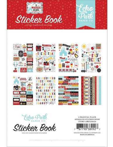 Kit Stickers Magical Place | Pegatinas Parque Scrap 16pz