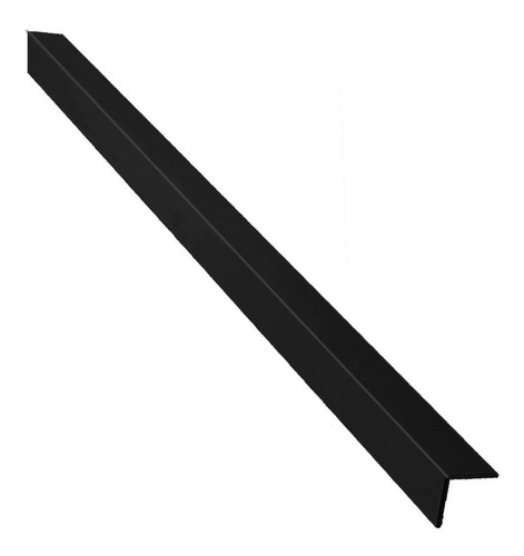Imagem 1 de 4 de Cantoneira L Pvc Preto 20 X 20 X 1,5mm X 3,0m - Perfimax