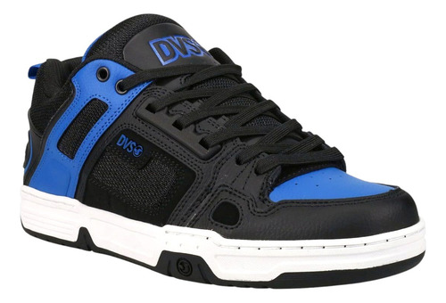 Tenis Dvs Comanche Skate Azul Negro Blanco
