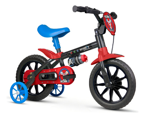 Bicicleta Mechanic Aro 12 - Nathor Cor Preto/Vermelho Tamanho do quadro Aço