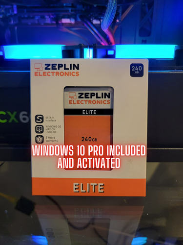 10 Pro Instalado Activado Ssd Zeplin Elite 240 Gb