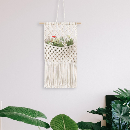 Macramé Para Colgar En La Pared, Colgador De 67cmx33cm