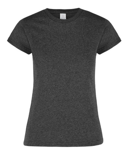 Playera Jaspe Cuello Redondo Manga Corta