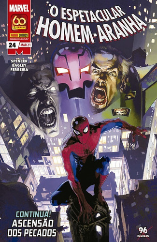 O Espetacular Homem-Aranha - 24, de Spencer, Nick. Editora Panini Brasil LTDA, capa mole em português, 2021