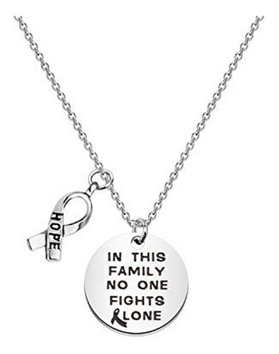 Collar - In This Family No One Fights Alone Bracelet Necklac