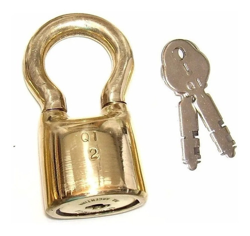 Imagen 2 de 10 de 6 X Candado Bronce Tranquera El Centinela 227 Llave Maestra