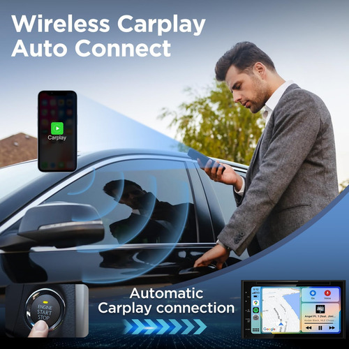 Msxttly Wireless Carplay Adapter, Car Play Dongle Ios 12+ Fo