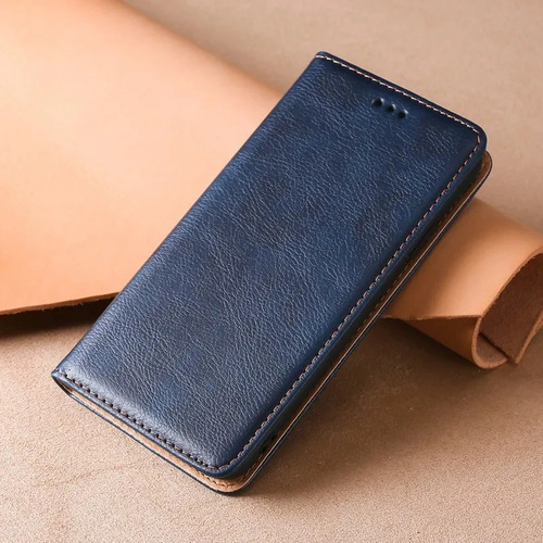 Funda protectora para iPhone, tipo cartera, color azul, iPhone 6plus