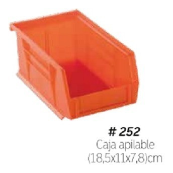 Caja Apilable Organizadora Plast 18.5x11cm 252 Inoxplas Xavi