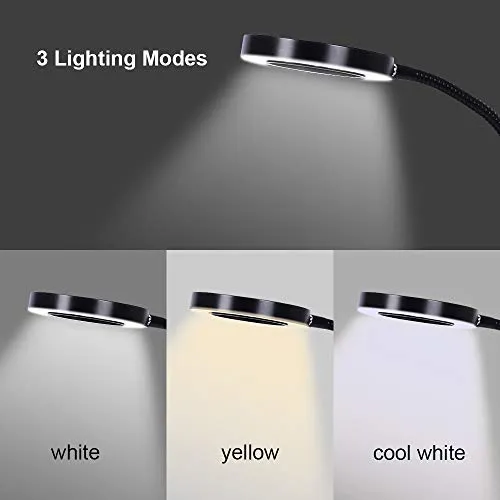 Lupa Led De 3 Aumentos, Lámpara De Aumento Flexible Con Cuel