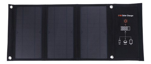 Cargador Solar Portátil De 21 W, Panel Solar, Bolsa Plegable