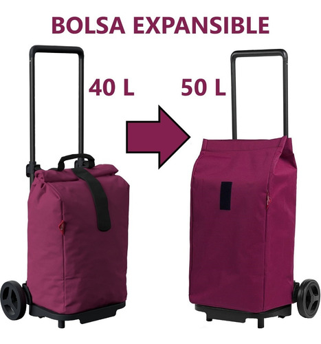 Carro De Compras Reforzado Bolsillo Supermercado Gimi Italia