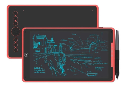 Tableta digitalizadora Huion Inspiroy H320M  coral red