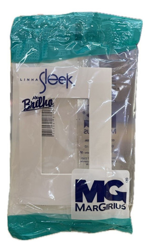Placa 4x2 3 Postos Horizontais Margirius Sleek Br - Kit C/ 3