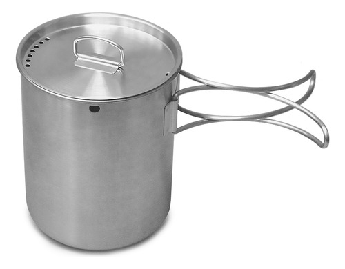 Taza De Agua Portátil De Acero Inoxidable Para Acampar Con