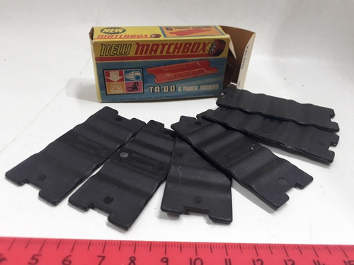 H0 Matchbox Ta-00 Track Joiners X 6 De 1970 Caja Orig