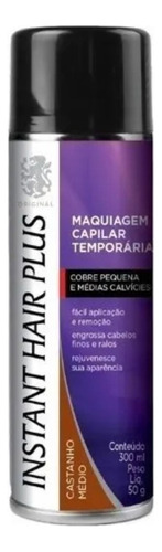  Instant Hair Plus Castanho Médio 300ml