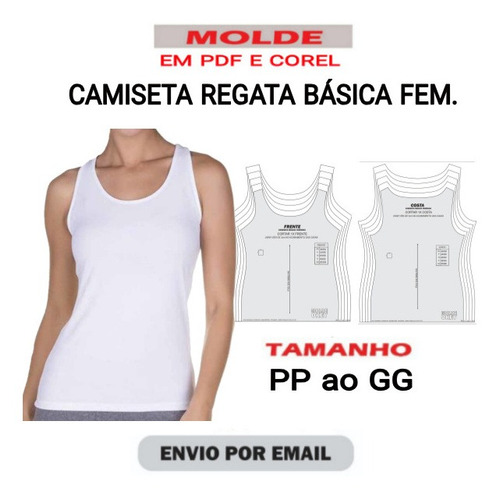 Maxim unstable affix Molde Camiseta Regata Básica Feminina Pdf | Parcelamento sem juros