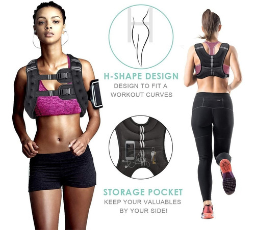 Chaleco De Entrenamiento Ajustable Prodigen Con Peso De 8lbs