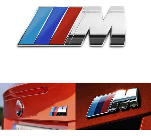 Insignia Emblema Compatible Bmw De Baúl Cromada Motorsport