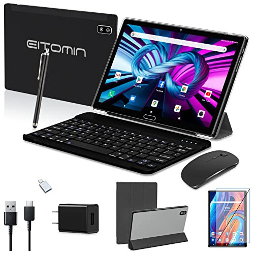 Tablet De 10.1 Pulgadas Android 11, 2 1 Teclado, 4gb De...