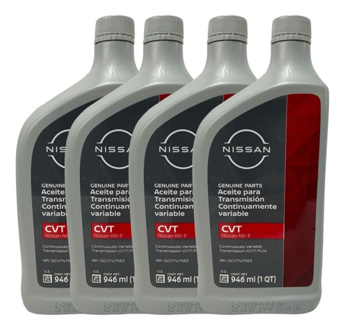 Aceite Para Transmision De Cvt 4 Litros