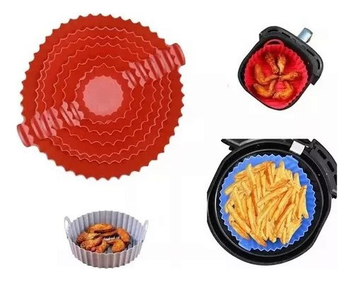 Molde De Silicona Para Airfryer Freidora Protector Set X 6 U