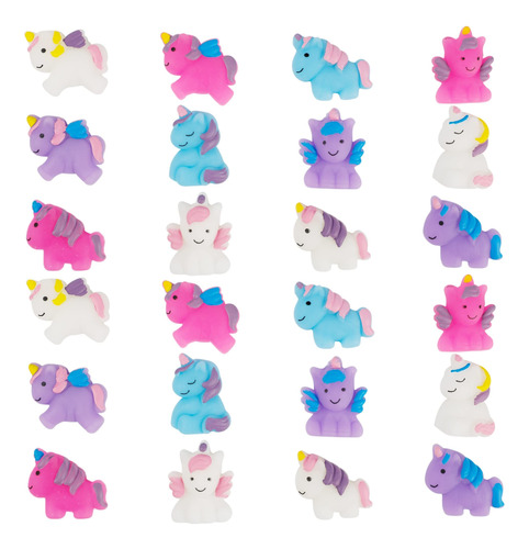 Cllayees 24 Piezas De Juguetes Esponjosos, Unicornio Kawaii 