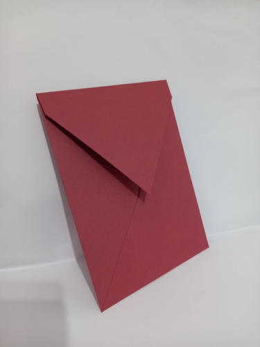 30 Envelope Bico Marsala Colorred Escuro 180g 16x22 Vertical