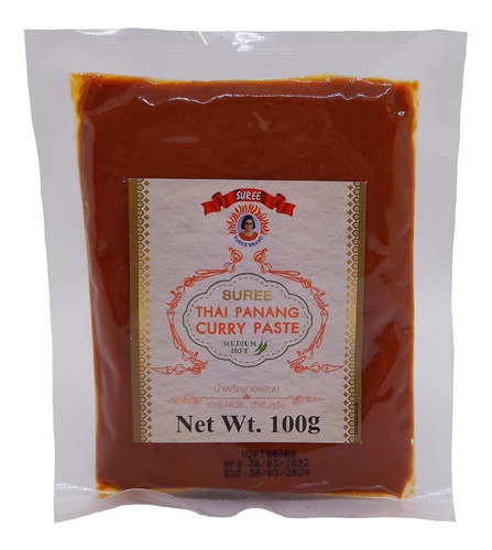 Pasta De Curry Panang 100 Gr. Origen Tailandia