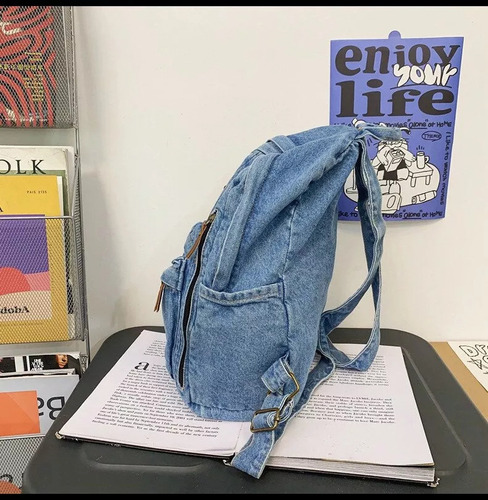 Mochila Vaquera Gran Capacidad Para Mujer, Bolso Escolar