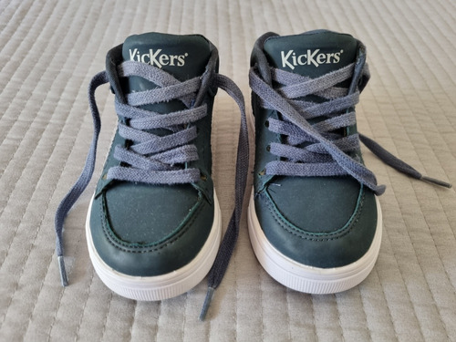 Kickers Zapatillas Botitas Azul Niño Número 23 Muy Buenas